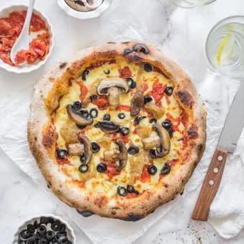 Pizza Vegetariana (opción vegana)
