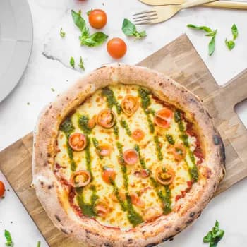 Pizza Caprese ( opción vegana)